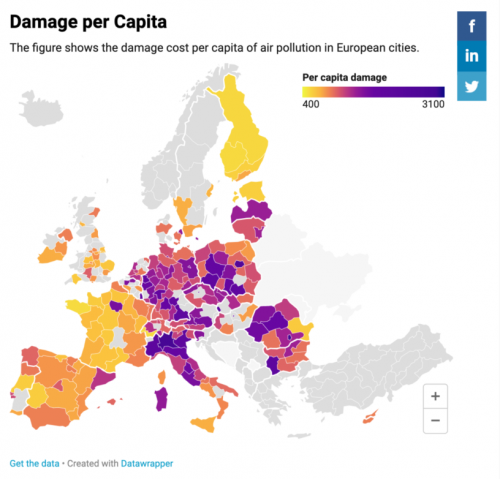 pollution de l'air,santé,réchauffement climatique,europe