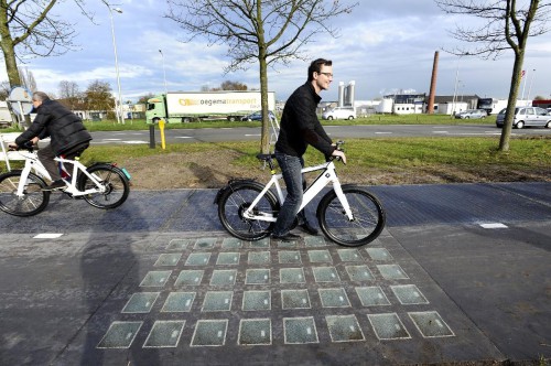 piste cyclable solaire,innovation,pays-bas